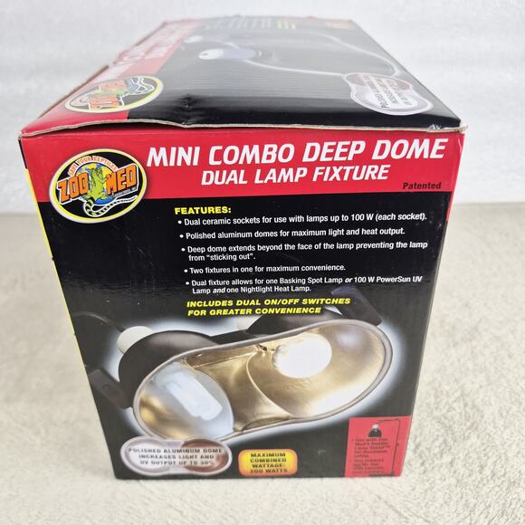 Zoo Med Mini Combo Deep Dome Lamp Fixture - Picture 5 of 5